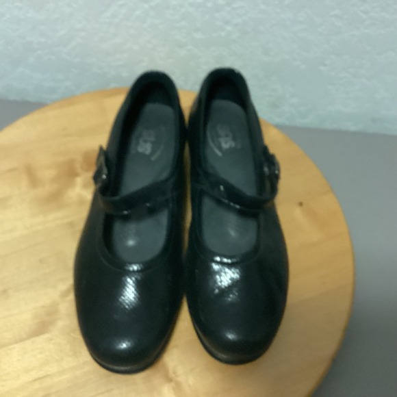 SAS San Antonio Shoemaker Black Snake Embossed Mary Jane Comfort Shoes Women 6.5 - Picture 7 of 16